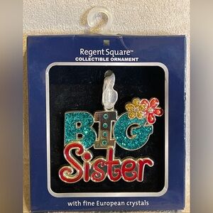 Regent Square Ornament Collectible Ornament W/ Fine European Crystals BIG Sister